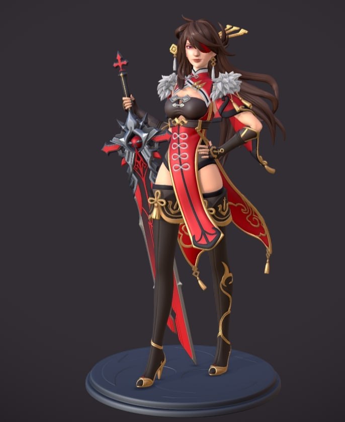 P站图纸印象馆 原神 北斗 原神 北斗