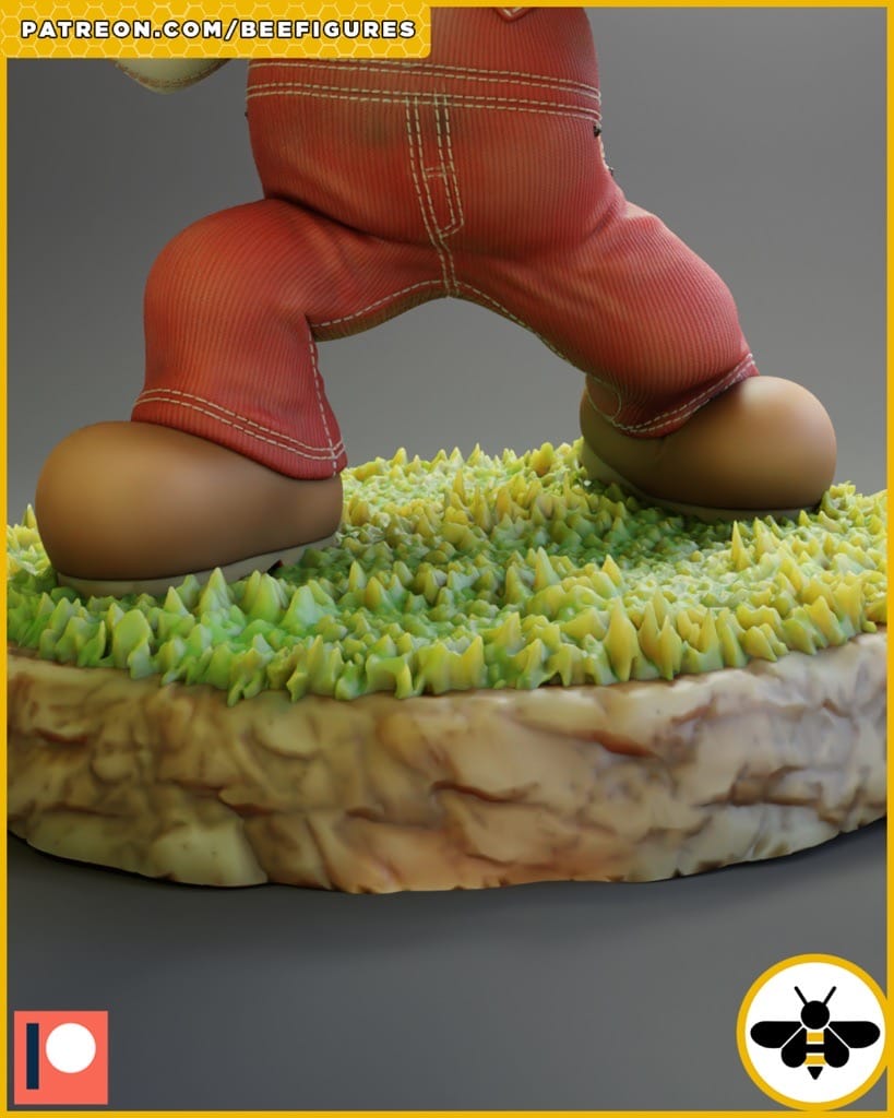 P站图纸印象馆 Bee Figures 火焰马里奥 Bee Figures 火焰马里奥