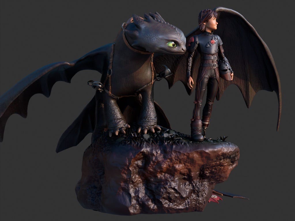 P站图纸印象馆 CA3D 驯龙高手 小嗝嗝和无牙仔 CA3D 驯龙高手 小嗝嗝和无牙仔