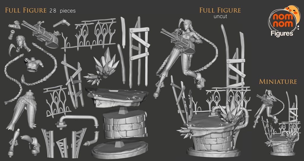 P站图纸印象馆 NomNom 英雄联盟 金克丝 NomNom 英雄联盟 金克丝