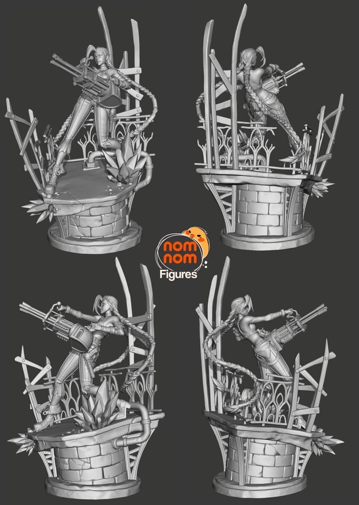 P站图纸印象馆 NomNom 英雄联盟 金克丝 NomNom 英雄联盟 金克丝