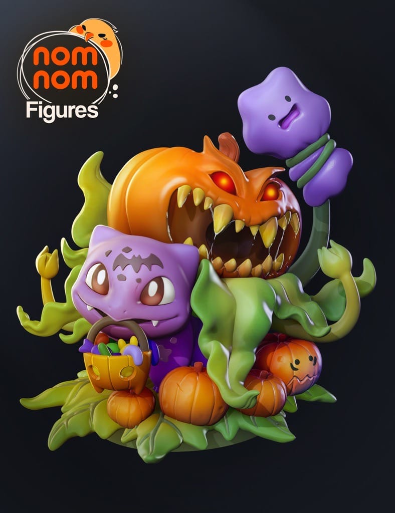 P站图纸印象馆 NomNom 精灵宝可梦 妙蛙种子 NomNom 精灵宝可梦 妙蛙种子