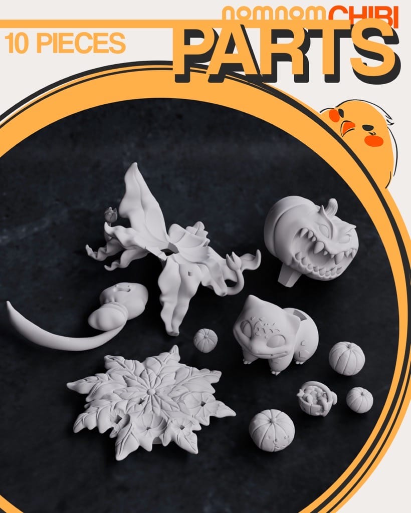 P站图纸印象馆 NomNom 精灵宝可梦 妙蛙种子 NomNom 精灵宝可梦 妙蛙种子