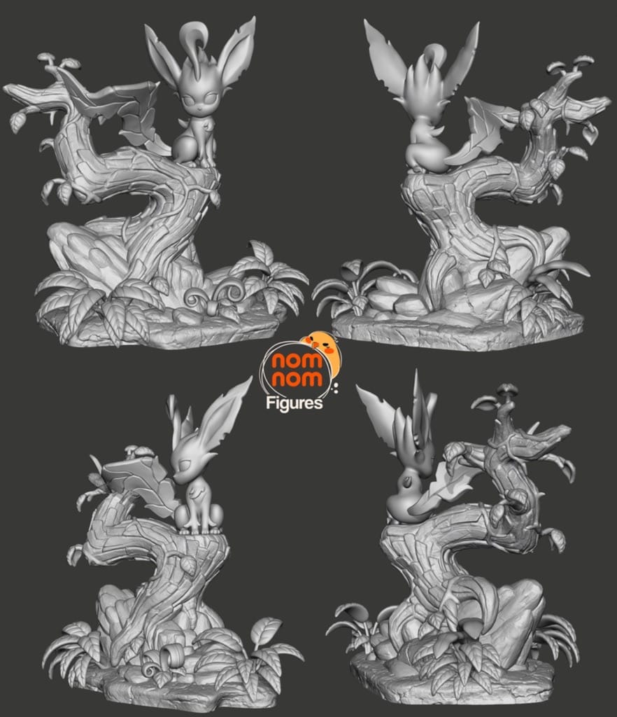 P站图纸印象馆 NomNom 精灵宝可梦 叶伊布 NomNom 精灵宝可梦 叶伊布