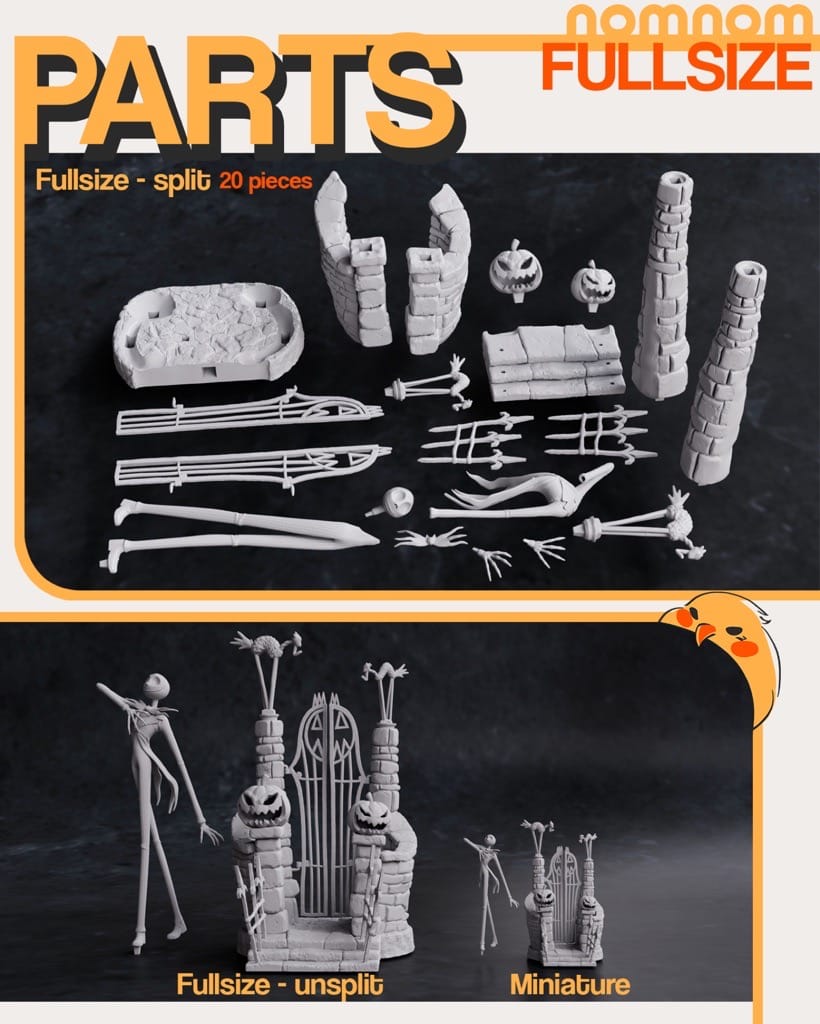 P站图纸印象馆 NomNom 圣诞夜惊魂 骷髅杰克 NomNom 圣诞夜惊魂 骷髅杰克