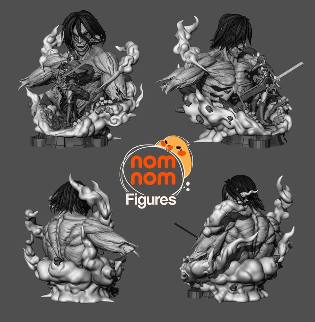 P站图纸印象馆 NomNom 艾伦·耶格和三笠·阿克曼 NomNom 艾伦·耶格和三笠·阿克曼