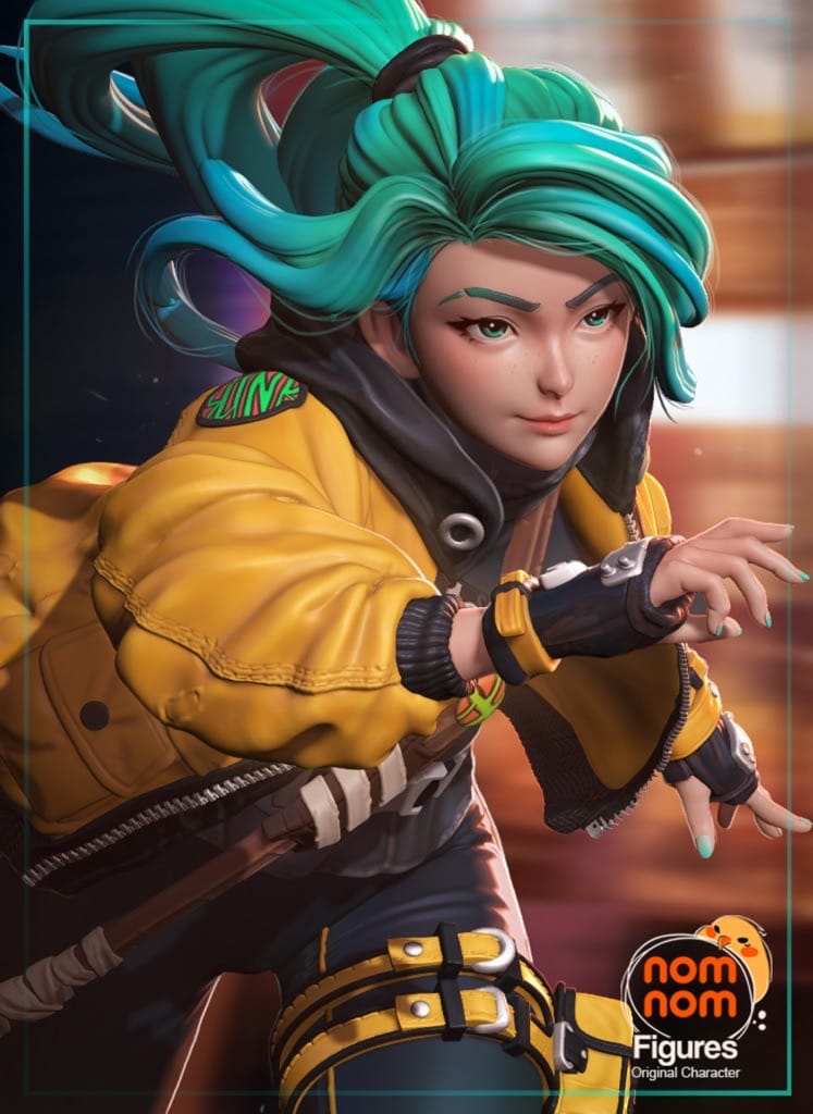 P站图纸印象馆 NomNom 滑板女孩 NomNom 滑板女孩