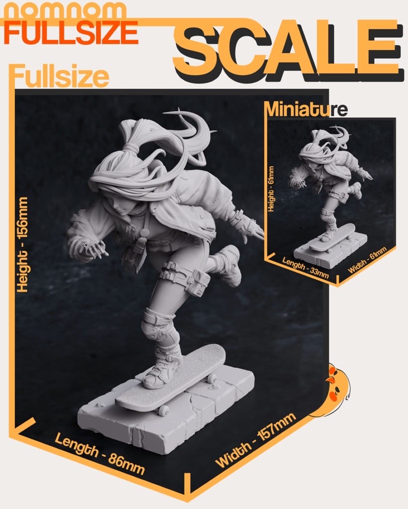 P站图纸印象馆 NomNom 滑板女孩 NomNom 滑板女孩