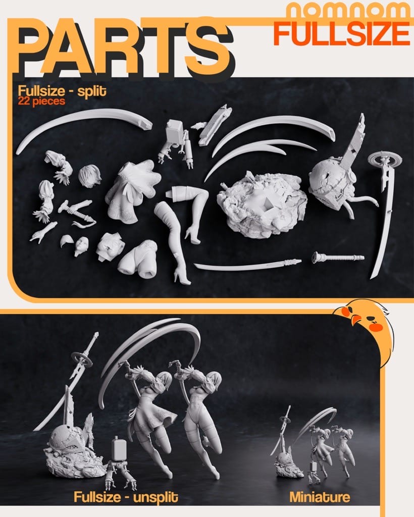 P站图纸印象馆 NomNom 机械纪元 尼尔2B NomNom 机械纪元 尼尔2B