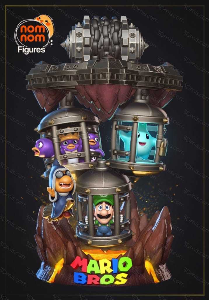 P站图纸印象馆 NomNom 超级马里奥中的囚笼 NomNom 超级马里奥中的囚笼