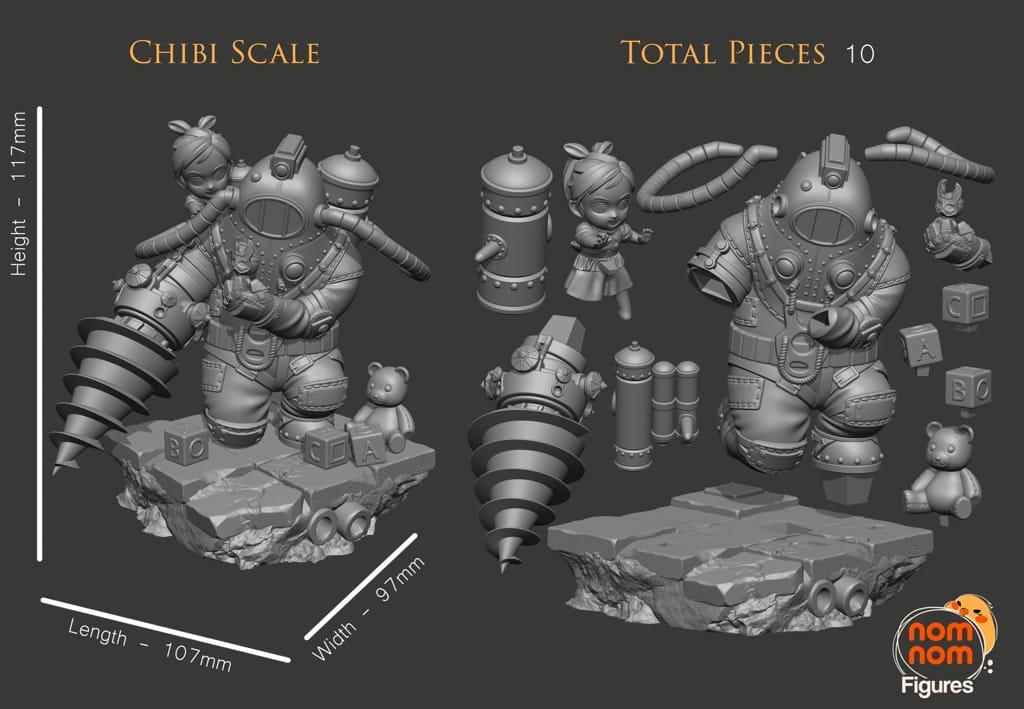 P站图纸印象馆 NomNom 生化奇兵 大老爹和小妹妹 NomNom 生化奇兵 大老爹和小妹妹