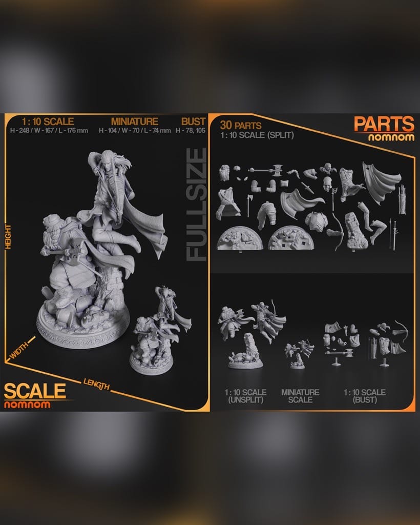 P站图纸印象馆 NomNom 魔戒 莱戈拉斯和吉姆利 NomNom 魔戒 莱戈拉斯和吉姆利