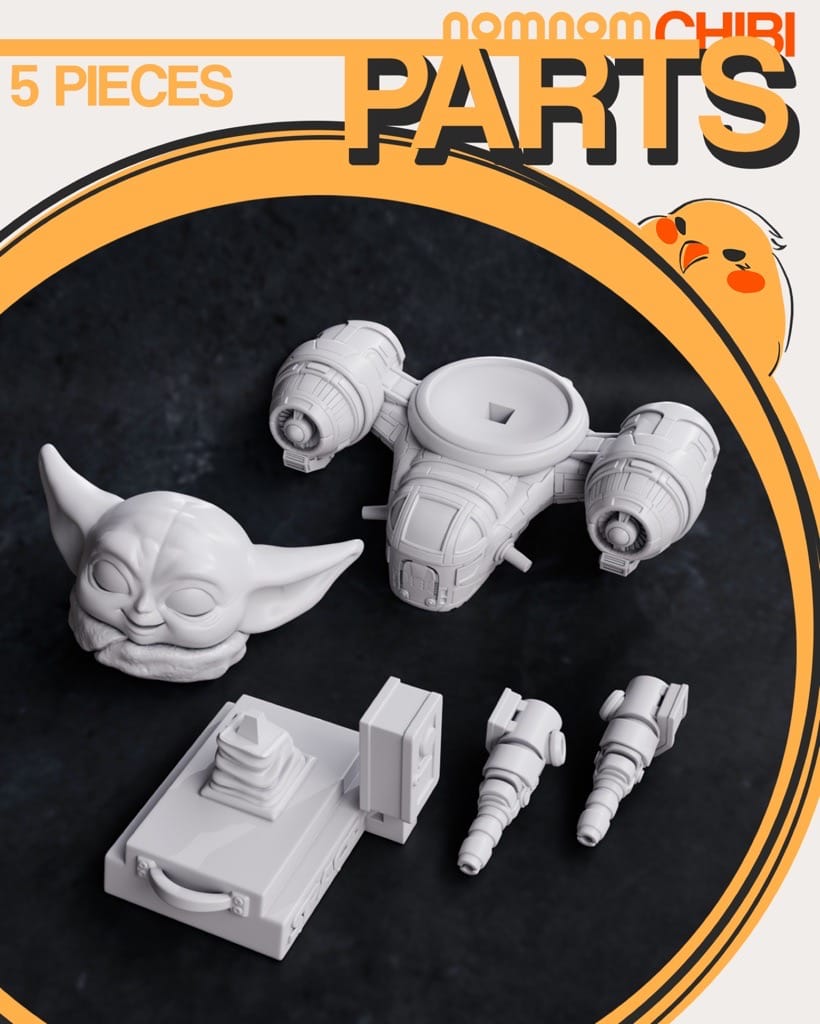 P站图纸印象馆 NomNom 曼达洛人 格洛古 NomNom 曼达洛人 格洛古