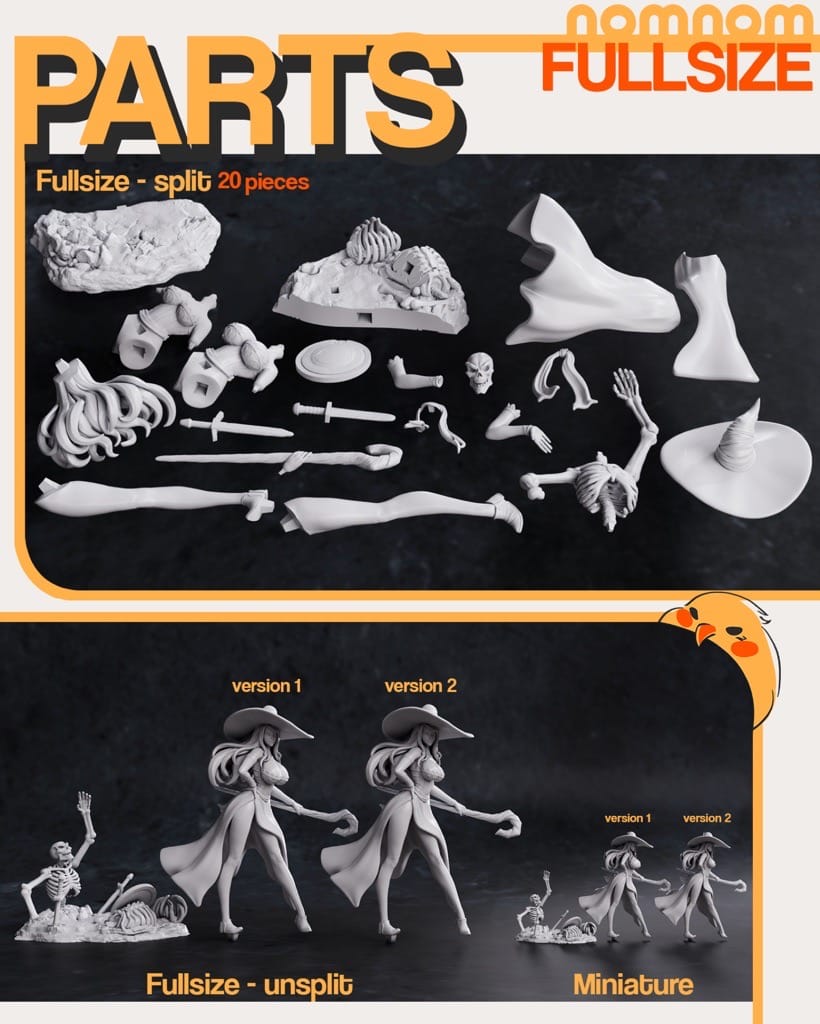 P站图纸印象馆 NomNom 龙之皇冠 女巫 NomNom 龙之皇冠 女巫