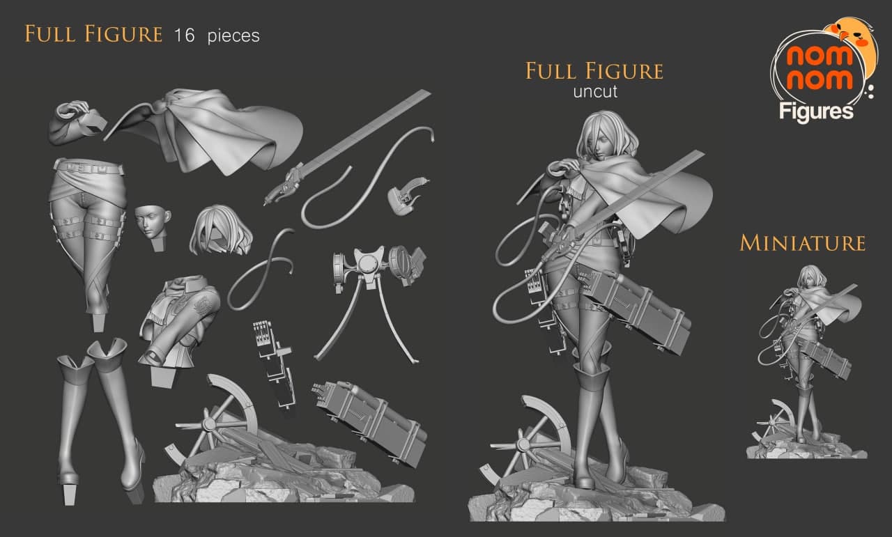 P站图纸印象馆 NomNom 进击的巨人 三笠·阿克曼 NomNom 进击的巨人 三笠·阿克曼