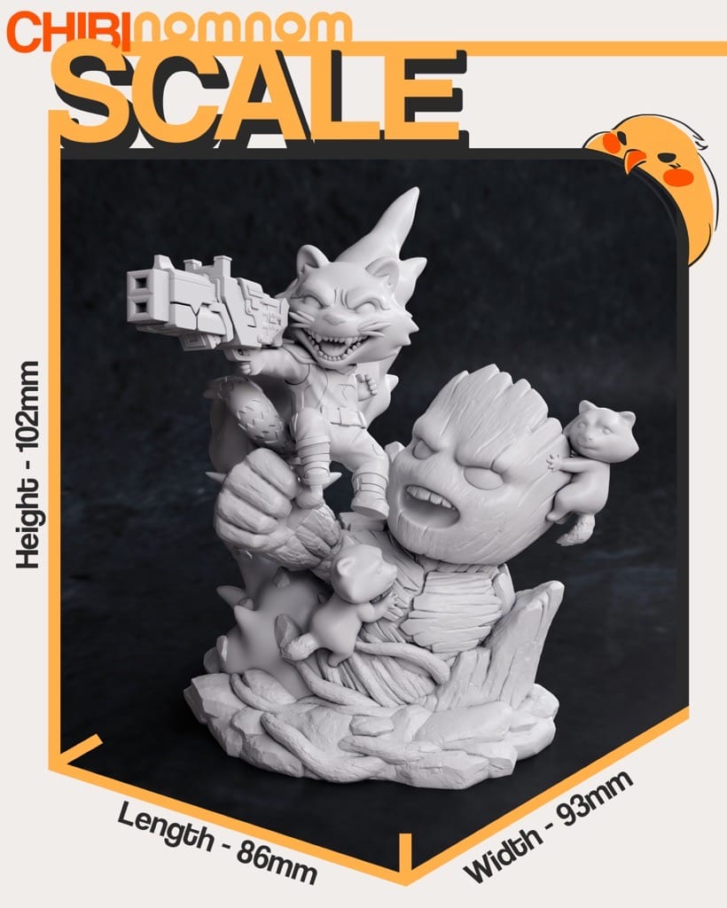 P站图纸印象馆 NomNom 银河护卫队 火箭 NomNom 银河护卫队 火箭