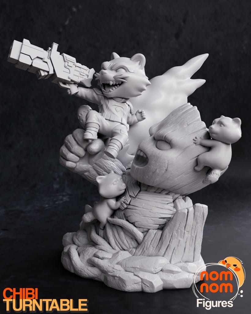 P站图纸印象馆 NomNom 银河护卫队 火箭 NomNom 银河护卫队 火箭