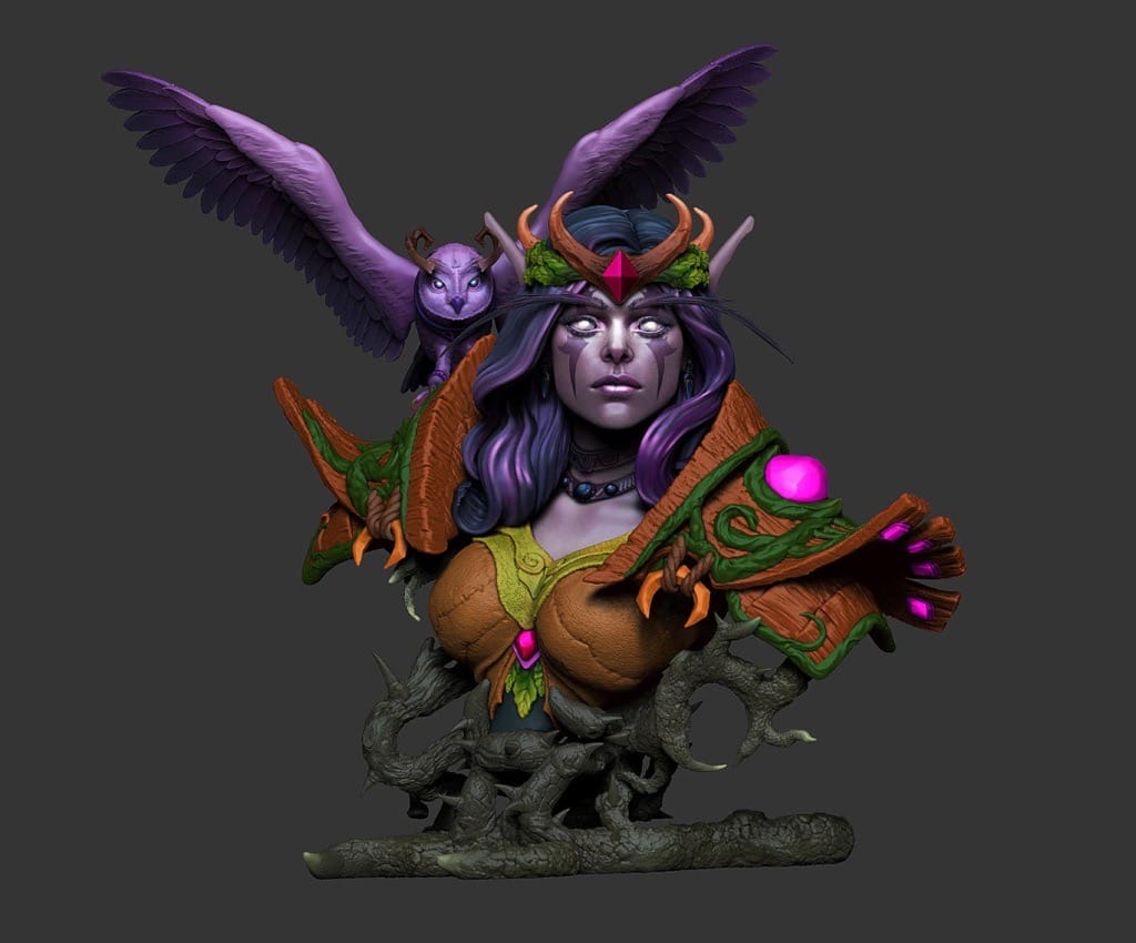 P站图纸印象馆 魔兽世界 暗夜精灵 魔兽世界 暗夜精灵