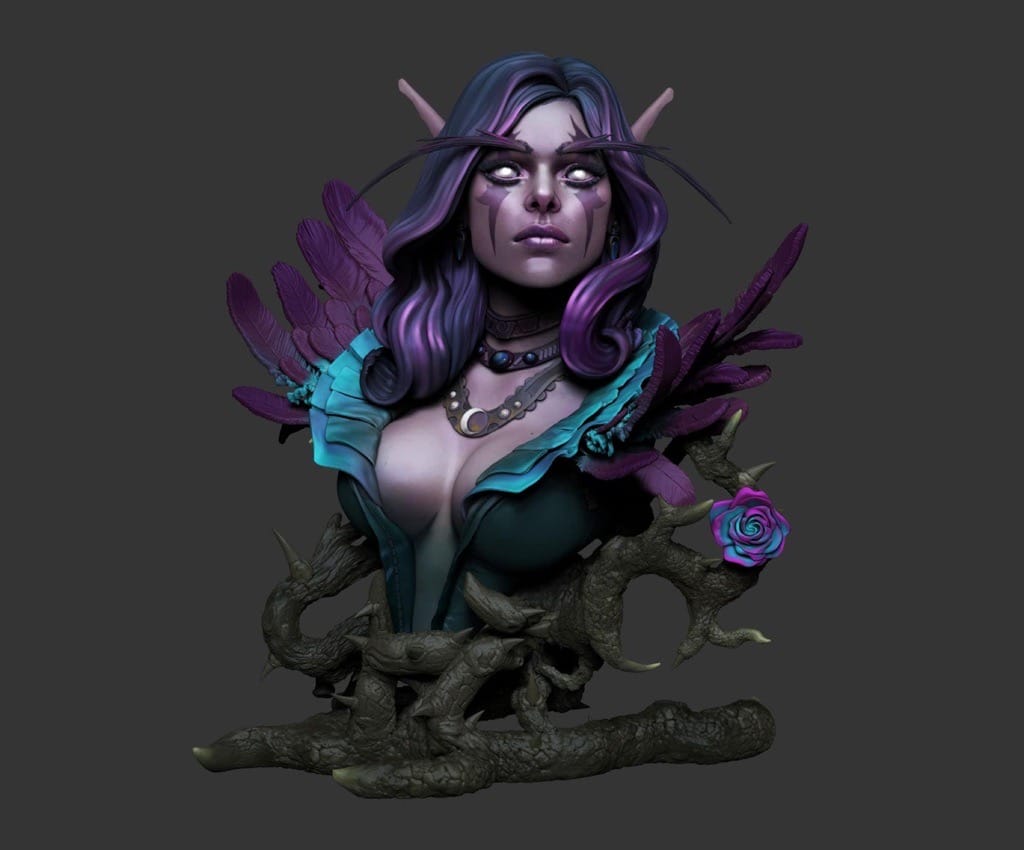 P站图纸印象馆 魔兽世界 暗夜精灵 魔兽世界 暗夜精灵