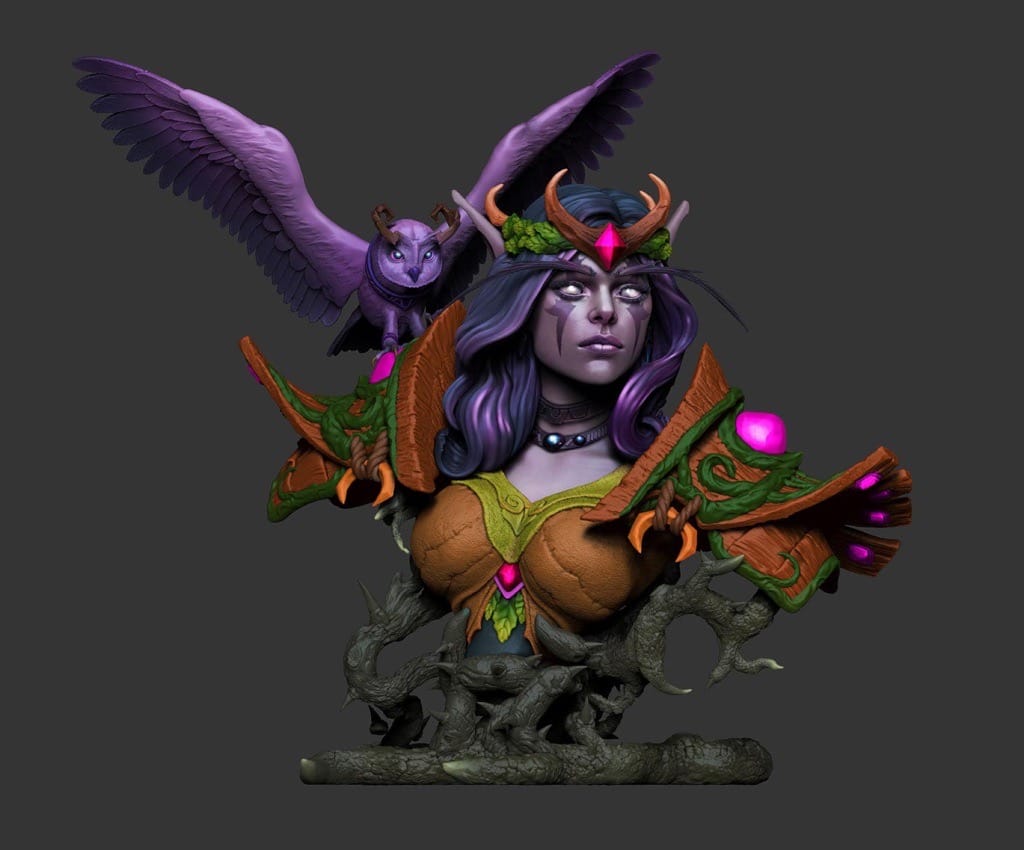 P站图纸印象馆 魔兽世界 暗夜精灵 魔兽世界 暗夜精灵