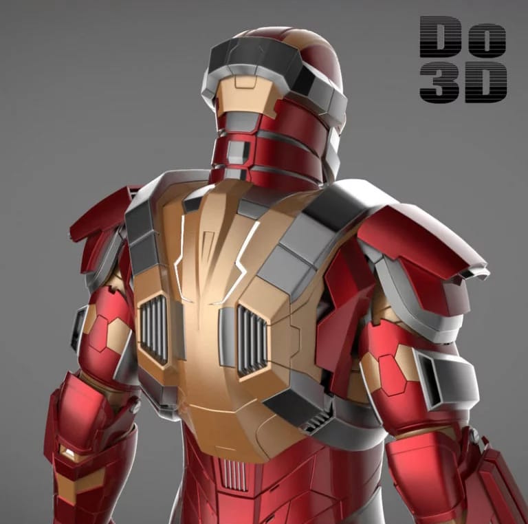 P站图纸印象馆 漫威 钢铁侠 MK17 漫威 钢铁侠 MK17