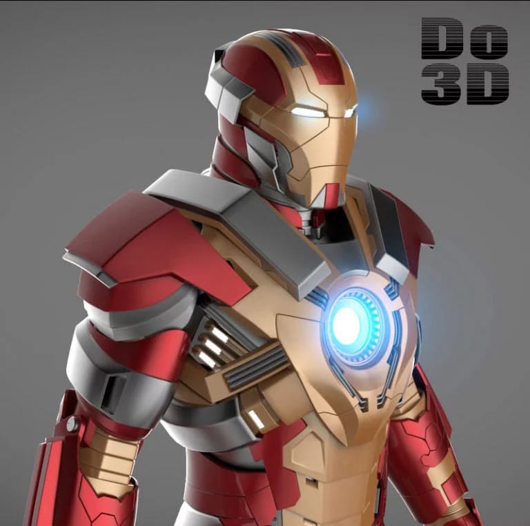 P站图纸印象馆 漫威 钢铁侠 MK17 漫威 钢铁侠 MK17