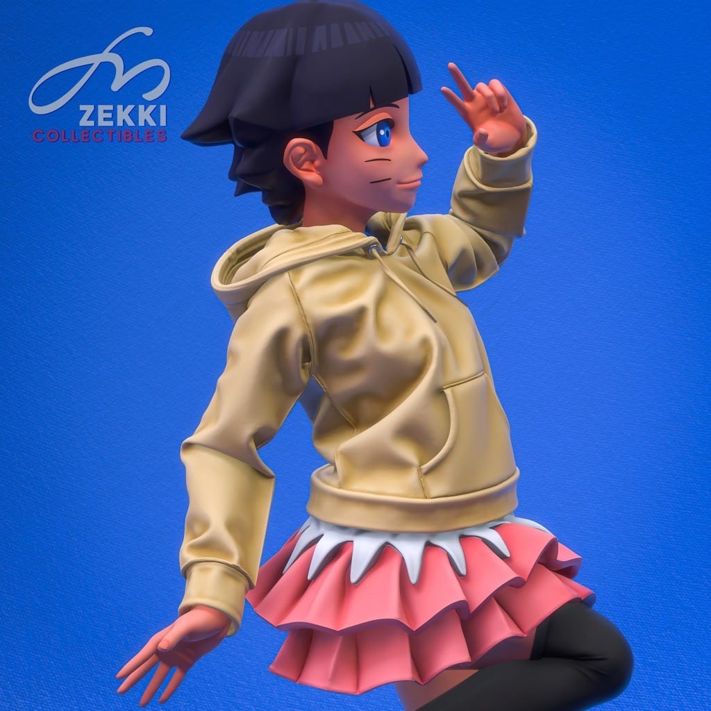 P站图纸印象馆 火影忍者 漩涡向日葵和守鹤 火影忍者 漩涡向日葵和守鹤