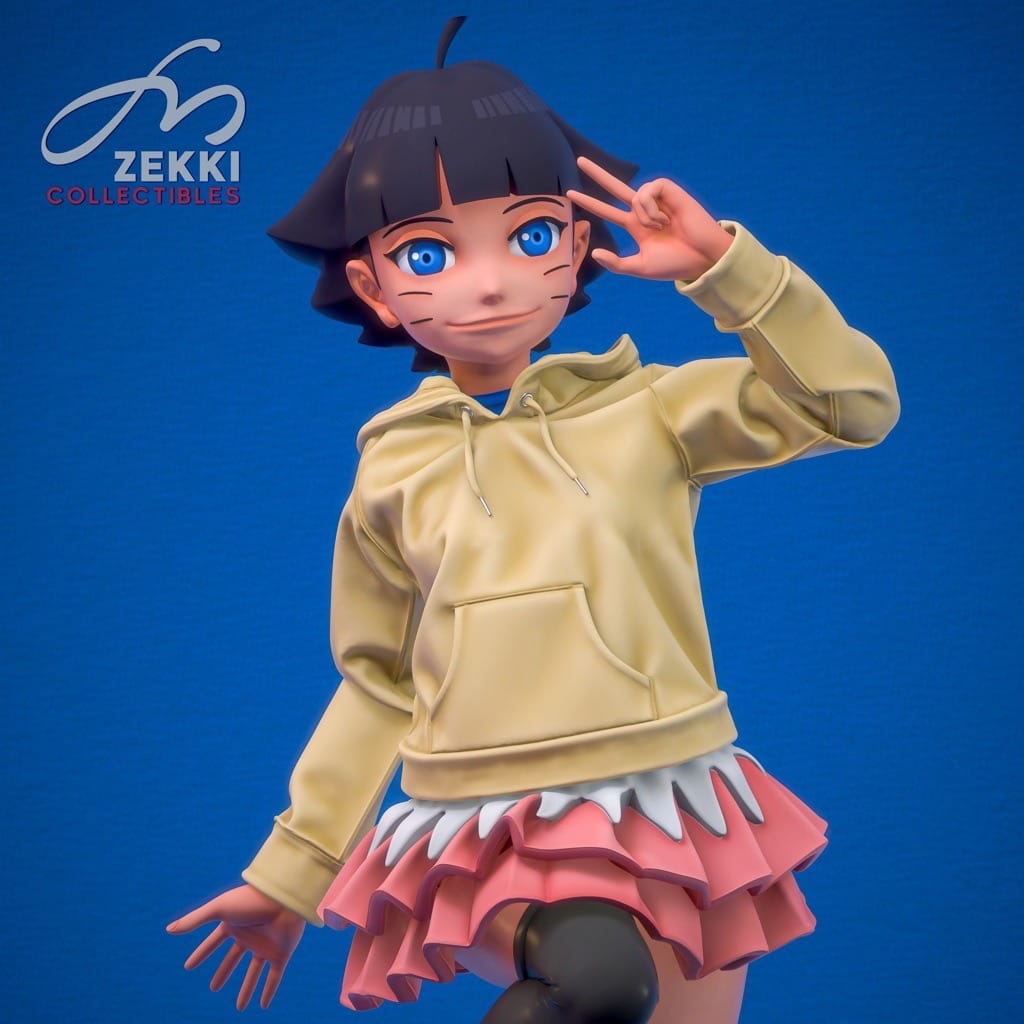 P站图纸印象馆 火影忍者 漩涡向日葵和守鹤 火影忍者 漩涡向日葵和守鹤