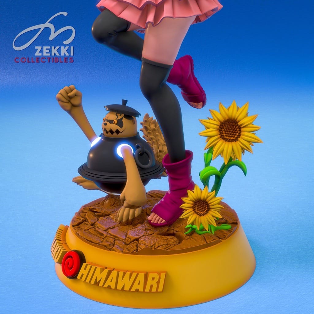 P站图纸印象馆 火影忍者 漩涡向日葵和守鹤 火影忍者 漩涡向日葵和守鹤