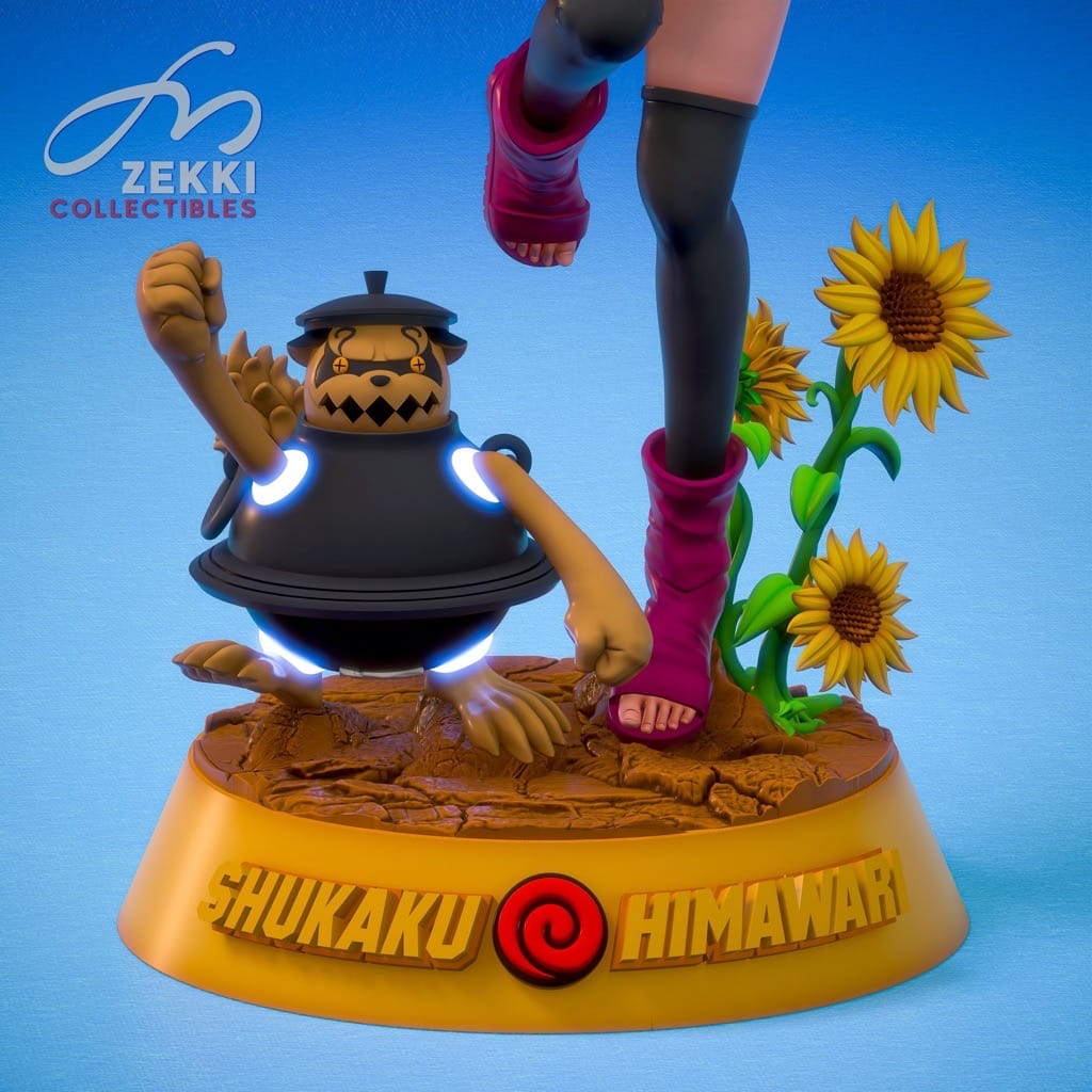 P站图纸印象馆 火影忍者 漩涡向日葵和守鹤 火影忍者 漩涡向日葵和守鹤