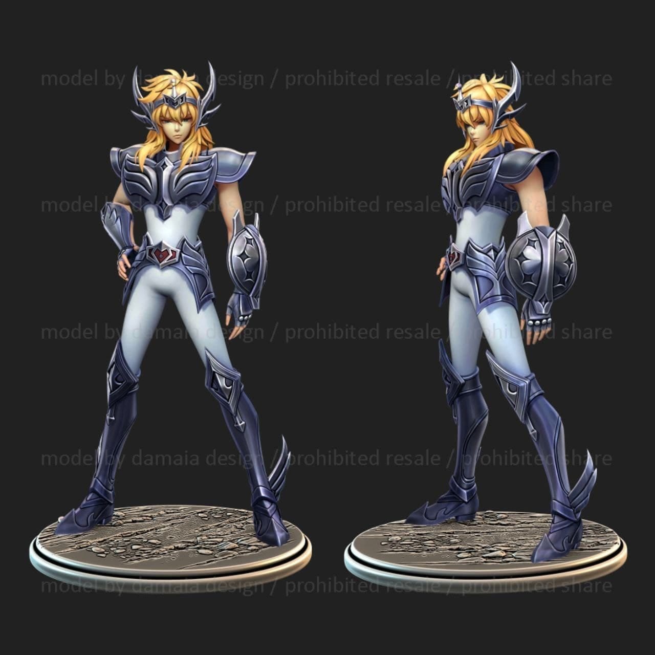 P站图纸印象馆 圣斗士星矢 冰河 圣斗士星矢 冰河