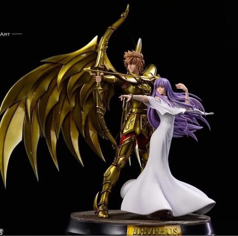 P站图纸印象馆 圣斗士星矢 雅典娜和星矢 圣斗士星矢 雅典娜和星矢