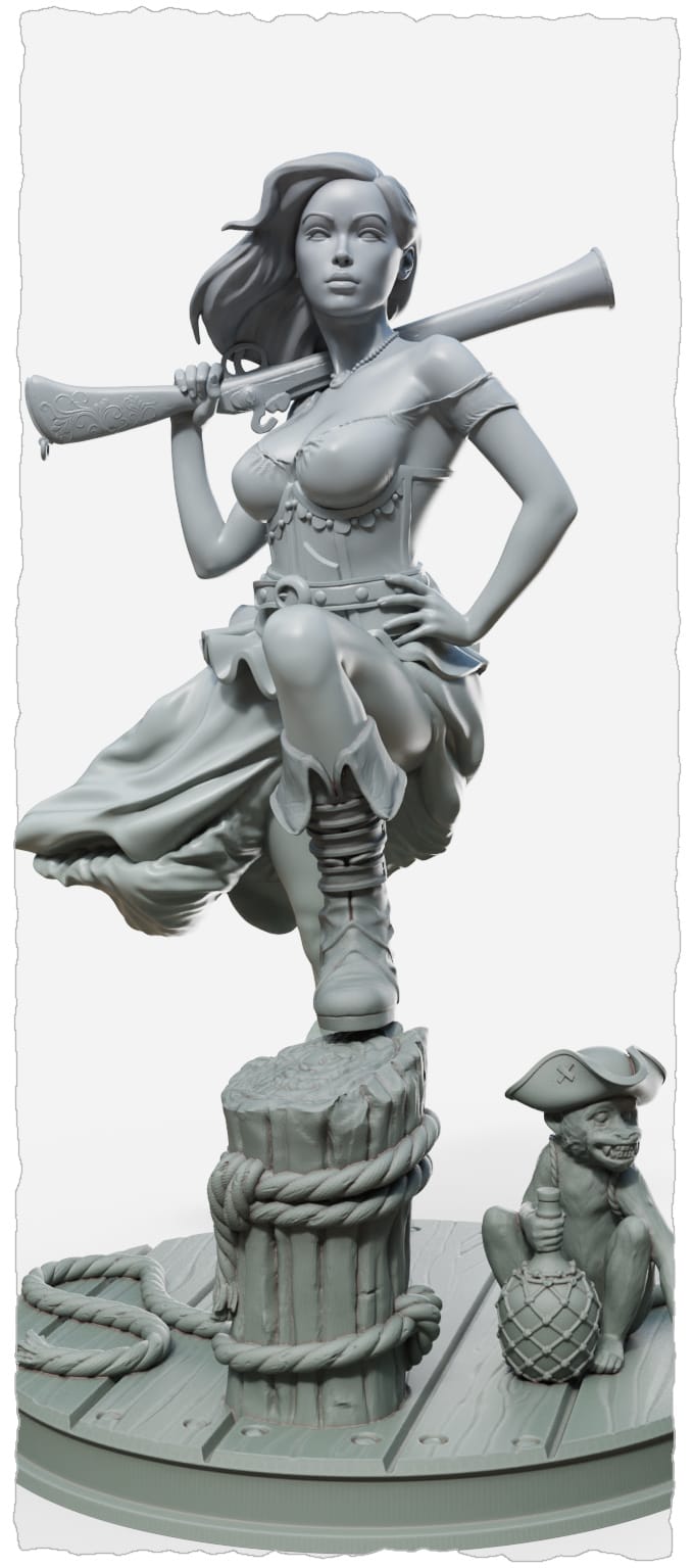 P站图纸印象馆 女海盗安娜·玛瑞亚 女海盗安娜·玛瑞亚