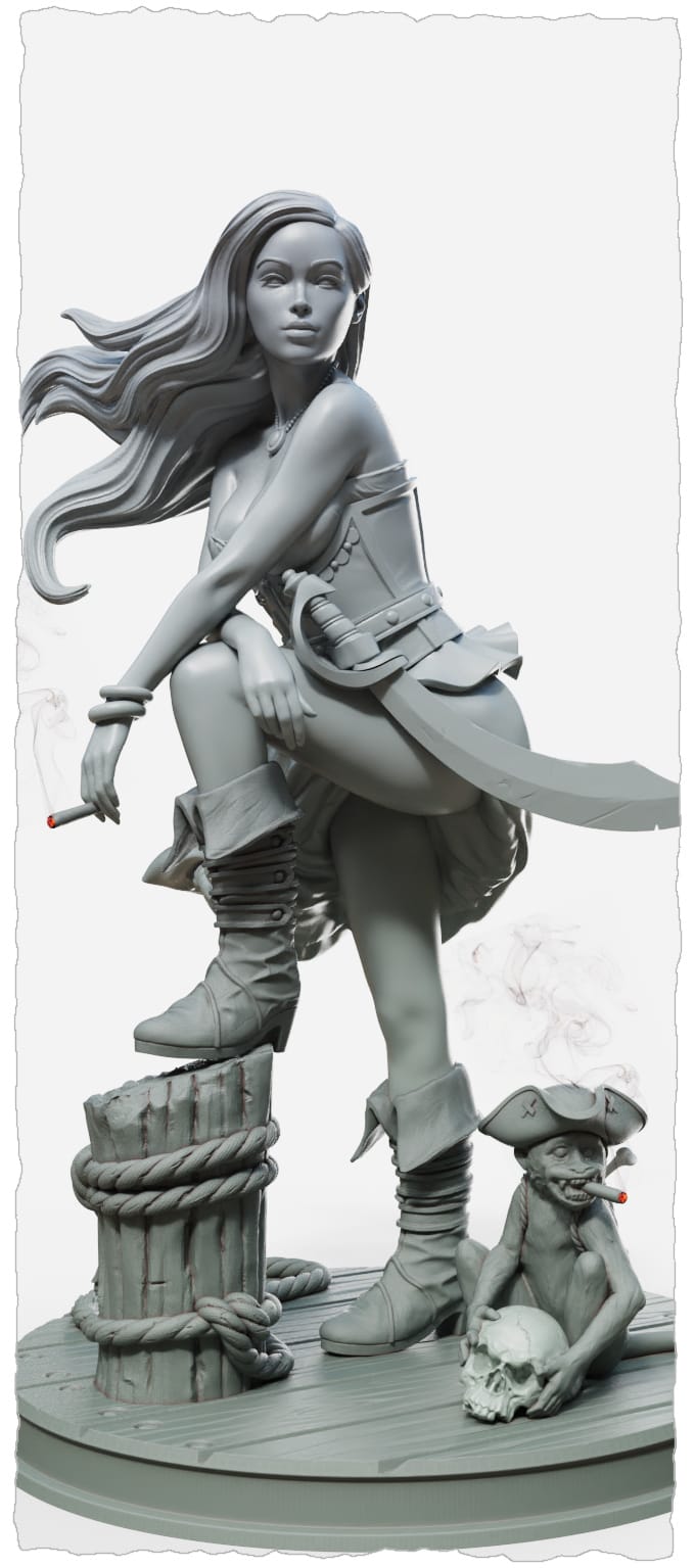 P站图纸印象馆 女海盗安娜·玛瑞亚 女海盗安娜·玛瑞亚