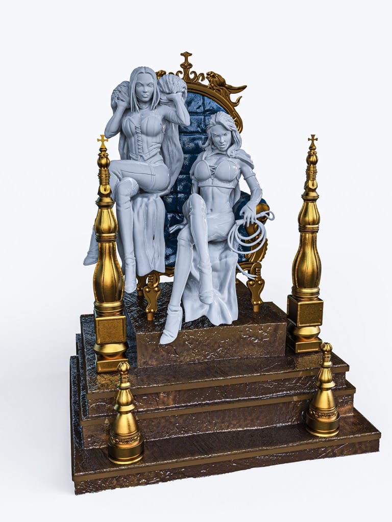 P站图纸印象馆 漫威 X战警 黑凤凰和白皇后 漫威 X战警 黑凤凰和白皇后