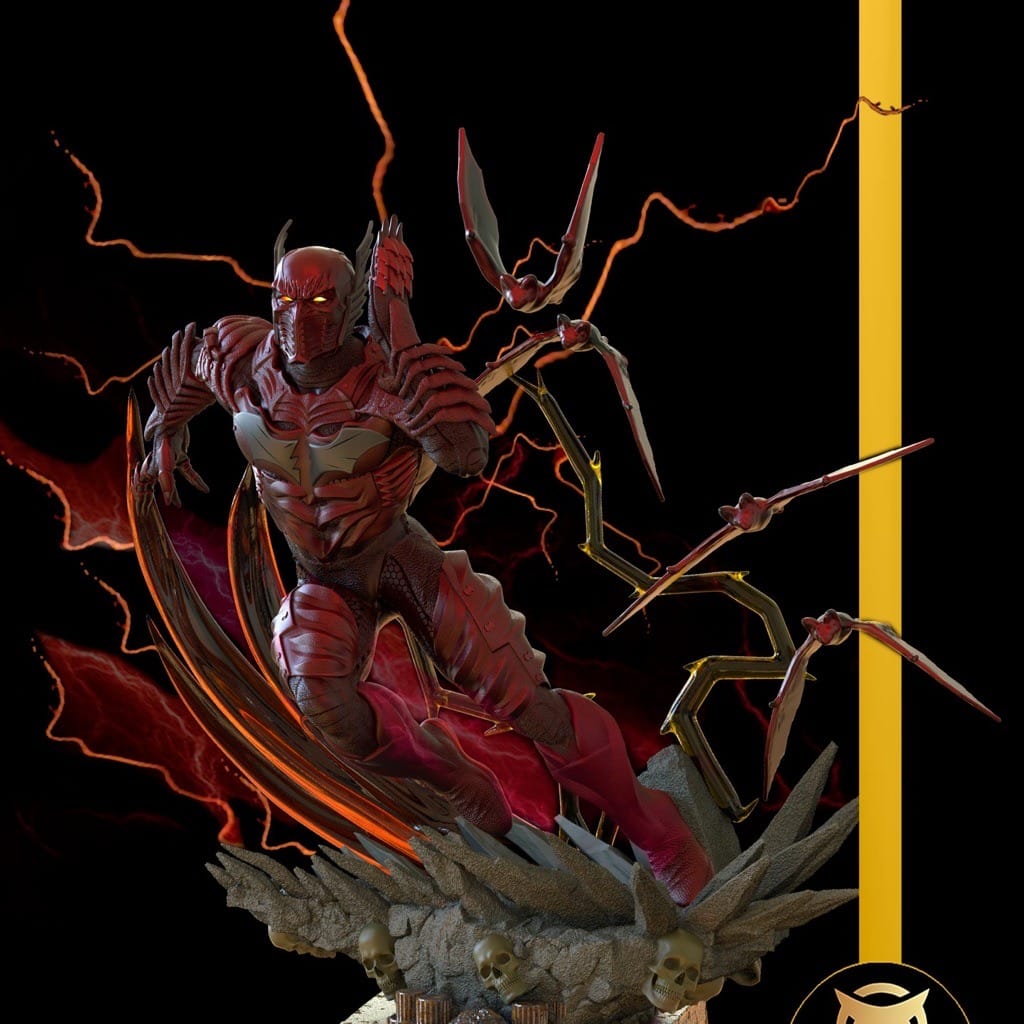 P站图纸印象馆 邪恶的蝙蝠侠和闪电侠的融合体 邪恶的蝙蝠侠和闪电侠的融合体