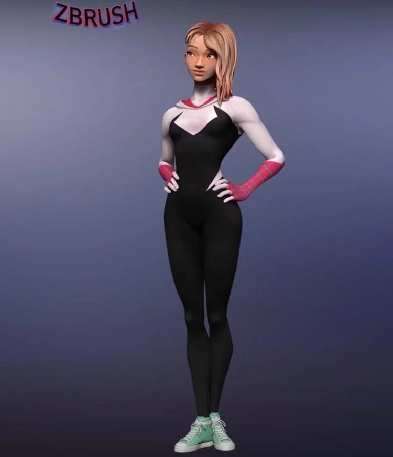 P站图纸印象馆 漫威 蜘蛛格温 漫威 蜘蛛格温