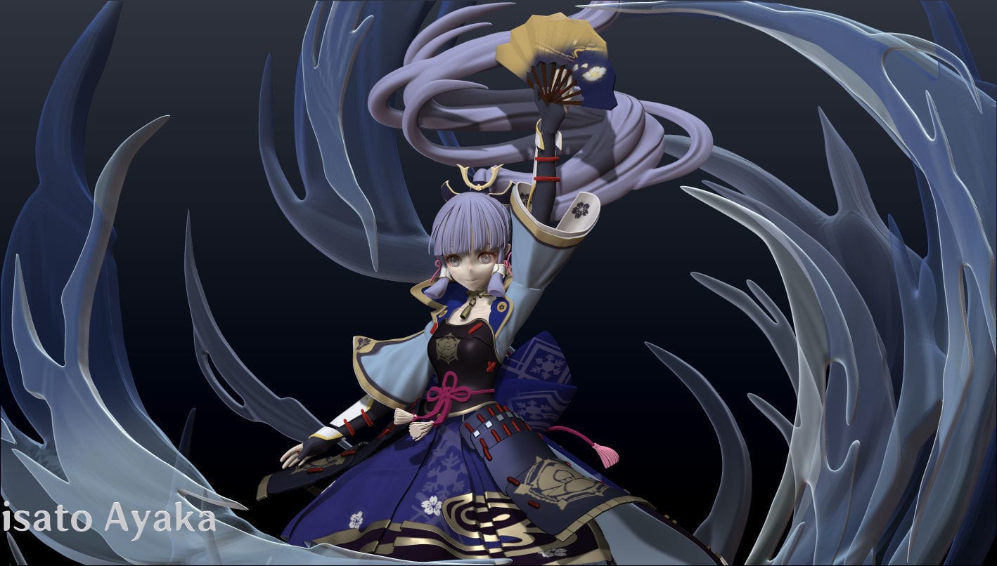 P站图纸印象馆 原神 神里绫华 原神 神里绫华