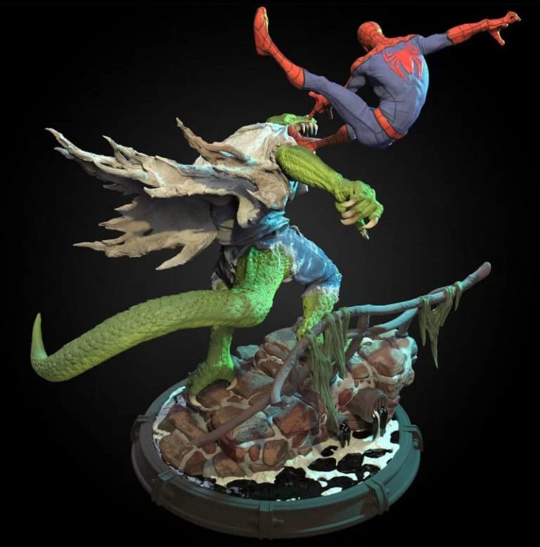 P站图纸印象馆 漫威 蜘蛛侠和蜥蜴博士 漫威 蜘蛛侠和蜥蜴博士