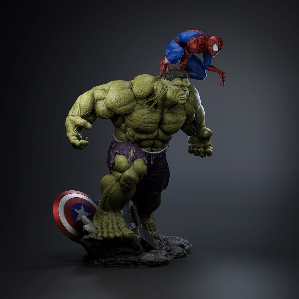 P站图纸印象馆 漫威 蜘蛛侠和绿巨人 漫威 蜘蛛侠和绿巨人