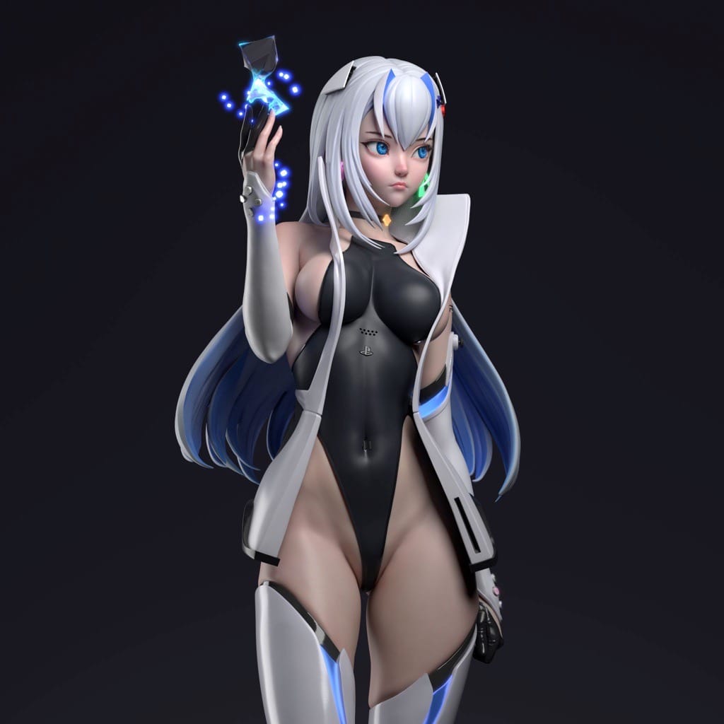 P站图纸印象馆 PS5 游戏女郎 PS5 游戏女郎