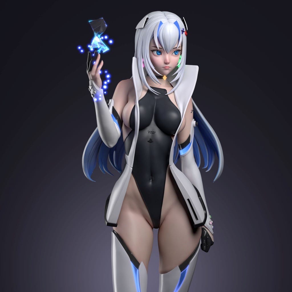 P站图纸印象馆 PS5 游戏女郎 PS5 游戏女郎