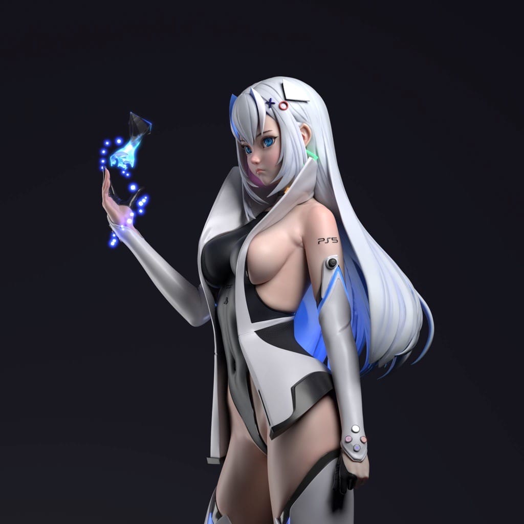 P站图纸印象馆 PS5 游戏女郎 PS5 游戏女郎