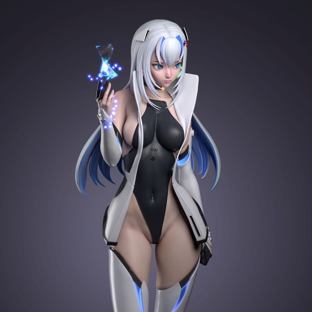 P站图纸印象馆 PS5 游戏女郎 PS5 游戏女郎