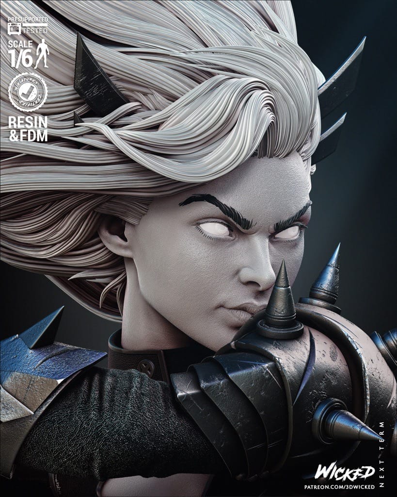 P站图纸印象馆 3DWicked 漫威 秘客伊丽亚娜·拉斯普廷 3DWicked 漫威 秘客伊丽亚娜·拉斯普廷