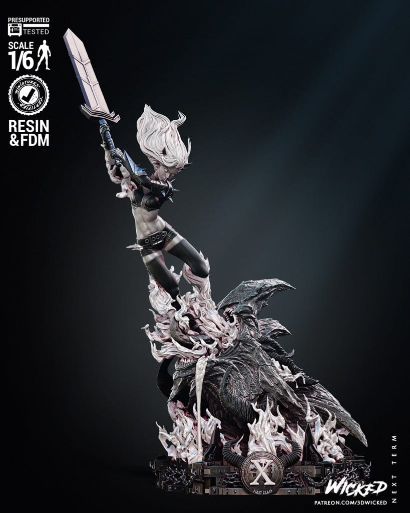 P站图纸印象馆 3DWicked 漫威 秘客伊丽亚娜·拉斯普廷 3DWicked 漫威 秘客伊丽亚娜·拉斯普廷