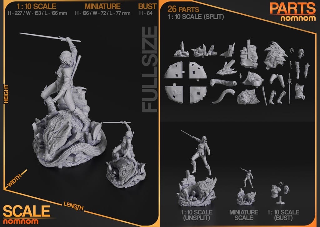 P站图纸印象馆 NomNom 猎魔人 希里 NomNom 猎魔人 希里