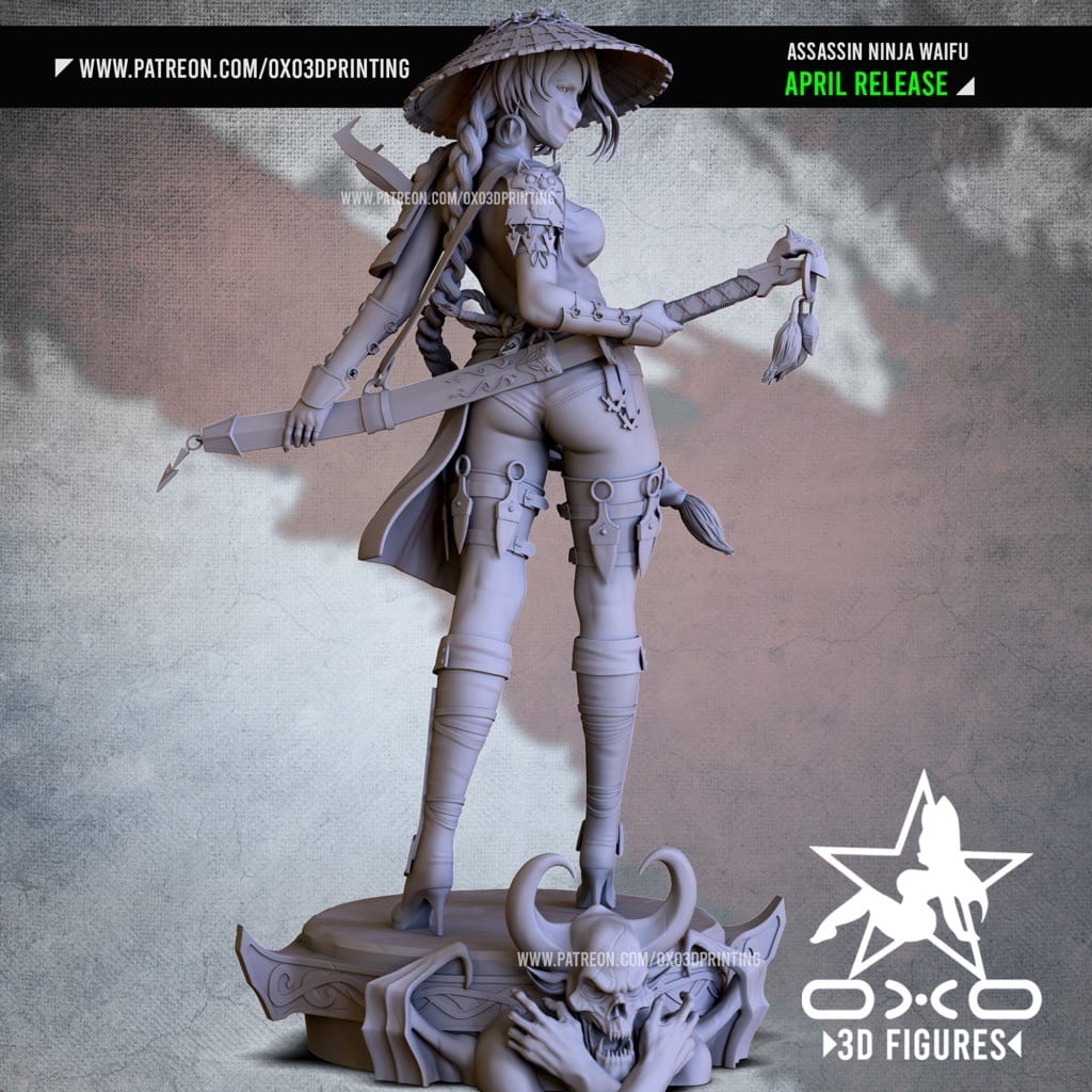 P站图纸印象馆 OXO3D 忍者刺客 OXO3D 忍者刺客