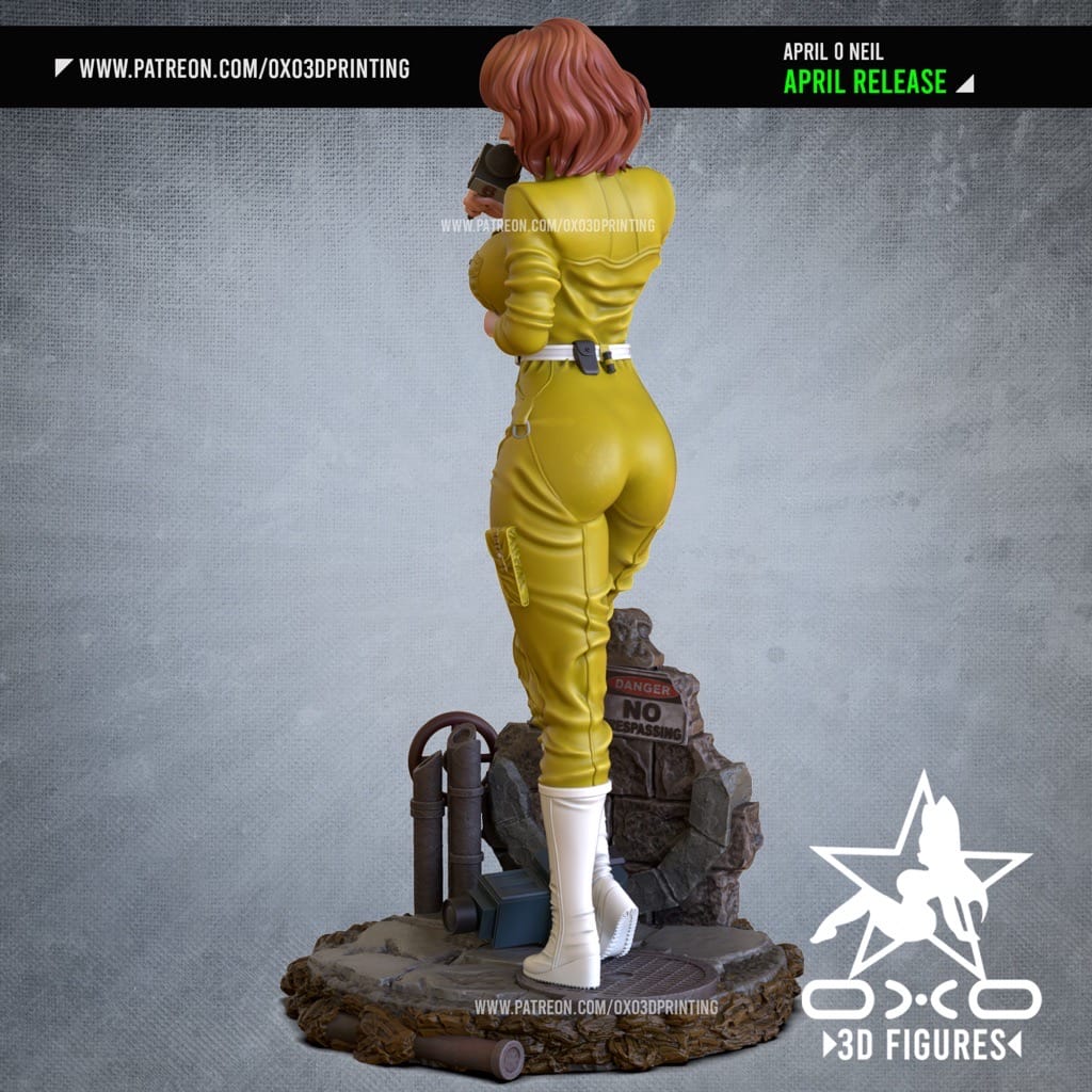 P站图纸印象馆 OXO3D 忍者神龟 爱普莉尔·奥尼尔 OXO3D 忍者神龟 爱普莉尔·奥尼尔