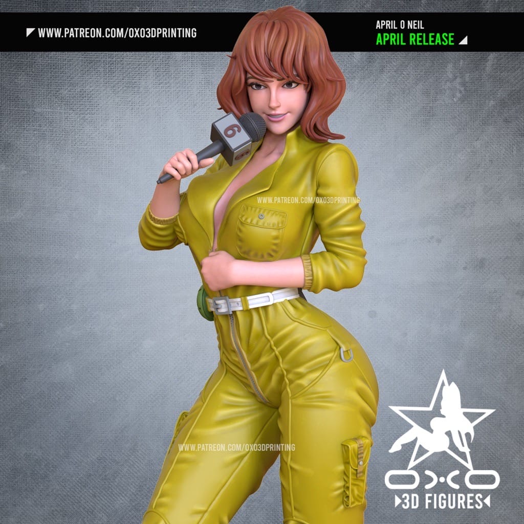 P站图纸印象馆 OXO3D 忍者神龟 爱普莉尔·奥尼尔 OXO3D 忍者神龟 爱普莉尔·奥尼尔